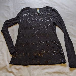 Chevron sequin shirt